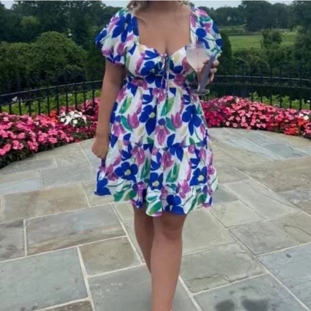 NWOT Speechless Tate Mini Floral Dress w/ Strappy Back - Picture 2 of 5